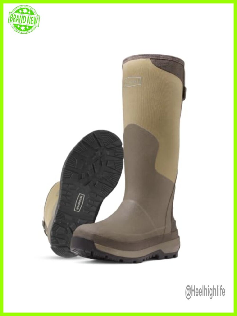 Waterproof Rubber Neoprene Hunting Boots 15" Calf High Outdoor